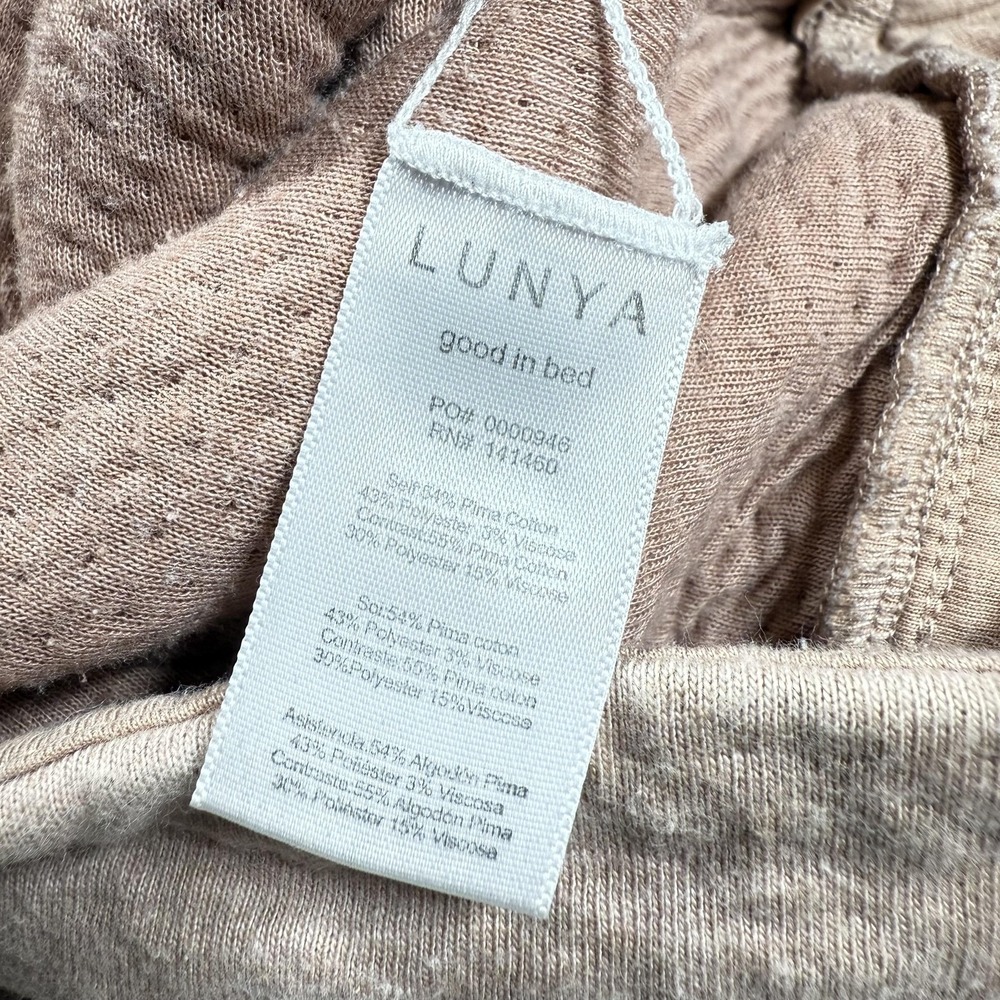 Lunya Shorts Womens XL Pima Cotton Blend Lounge Sleepwear Elastic Waist Cozy - Picture 13 of 15